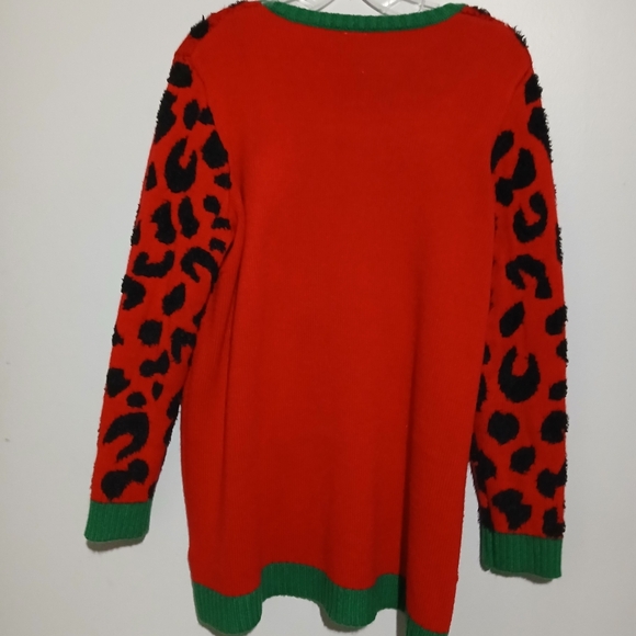 Festive Red Cat Sweater. Size XL - Picture 7 of 8